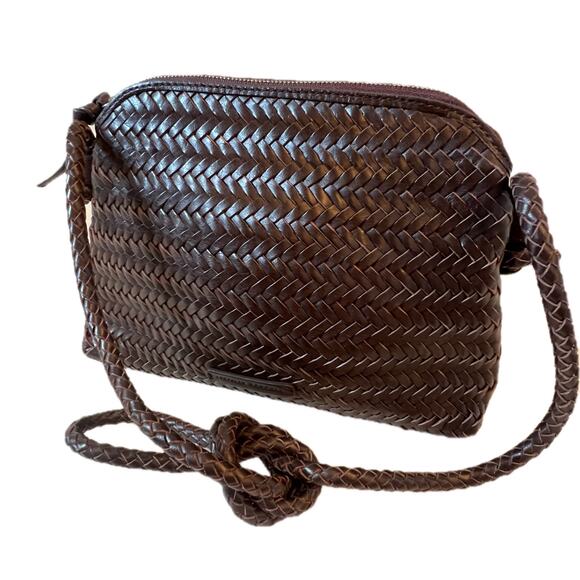 LOEFFLER RANDALL 
Mallory Woven Crossbody Bag
Color Chocolate - Picture 1 of 8